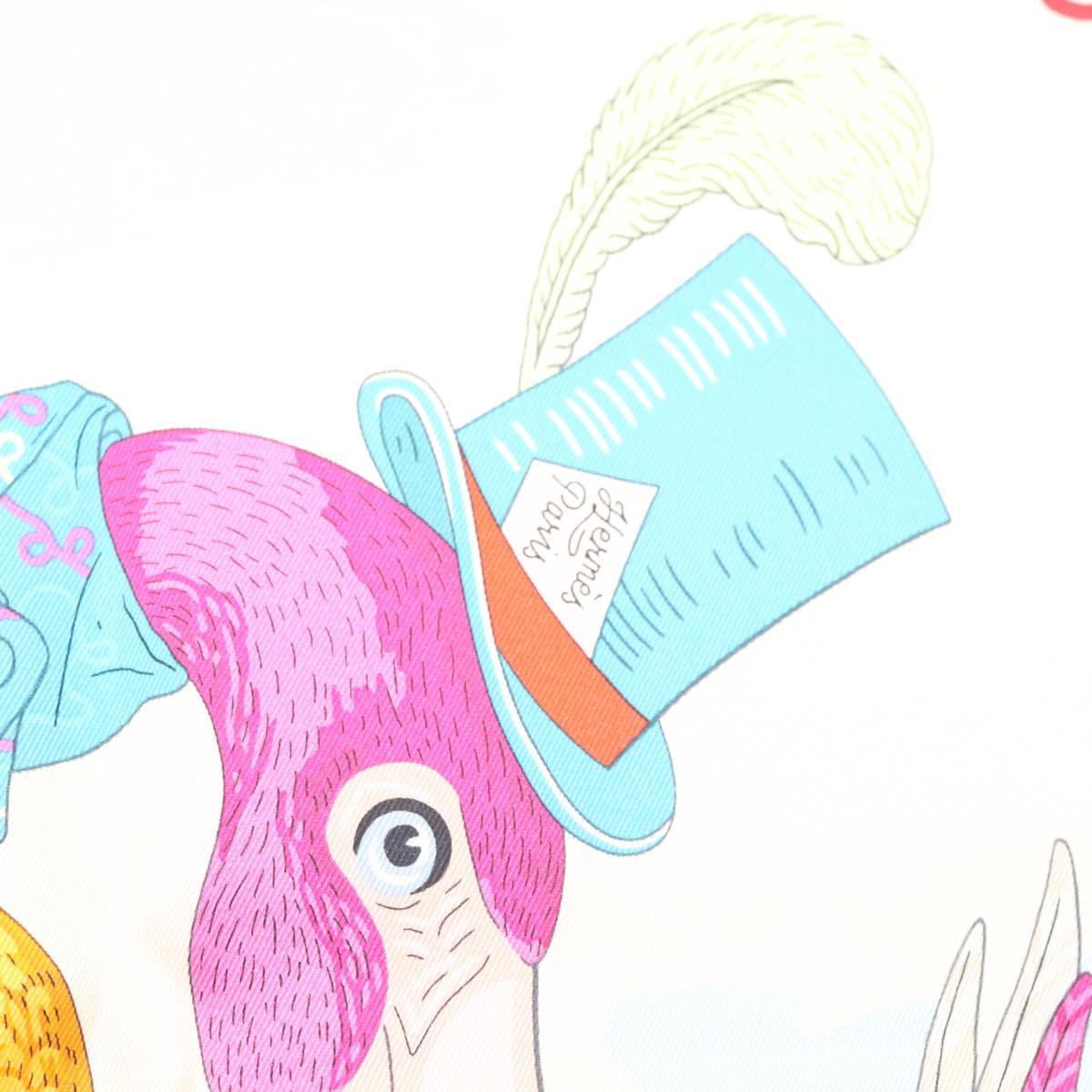 HERMES Carre 70 Scarf ""TIED UP IN KNOTS"" Silk Ivory Auth 123854