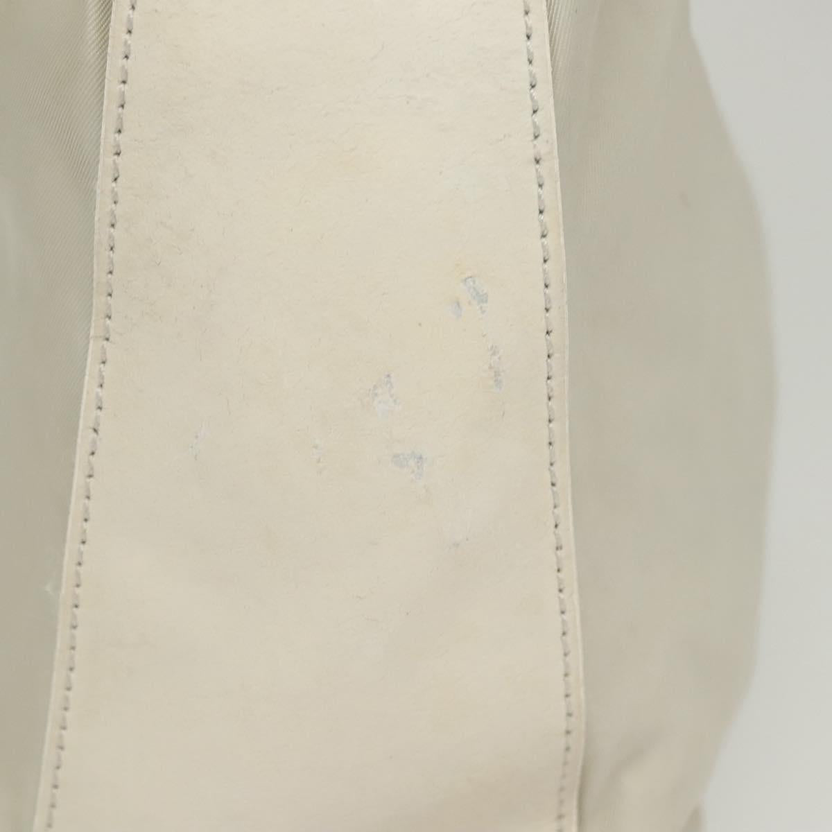 PRADA Shoulder Bag Nylon Silver Gray Auth 123869