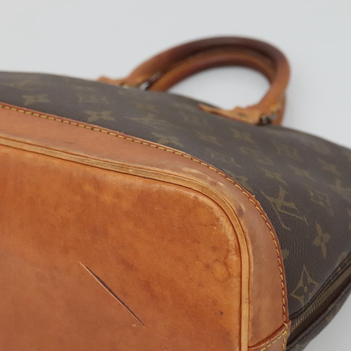 LOUIS VUITTON Monogram Alma Hand Bag M51130 LV Auth 123879