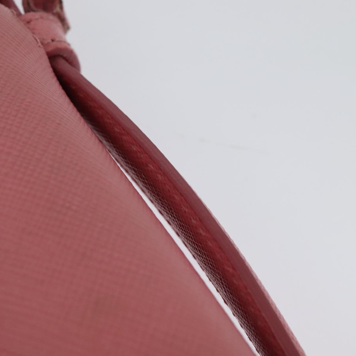 PRADA Hand Bag Safiano leather 2way Pink Auth 123909