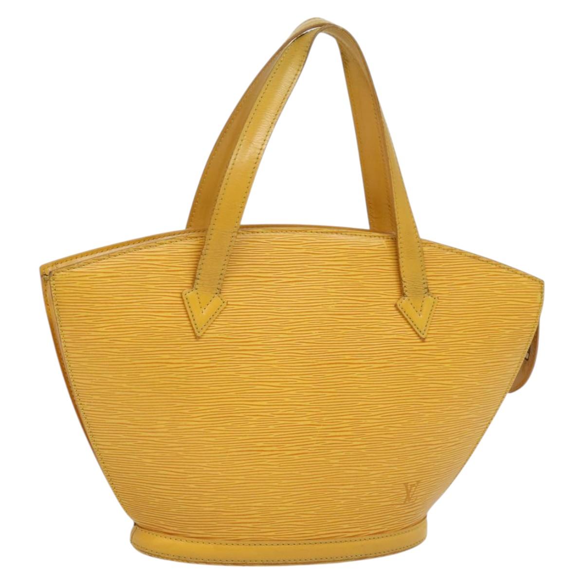 LOUIS VUITTON Epi Saint Jacques Hand Bag Yellow M52279 LV Auth 123915