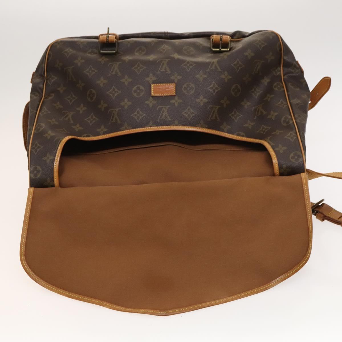 LOUIS VUITTON Monogram Saumur 43 Shoulder Bag M42252 LV Auth 123937