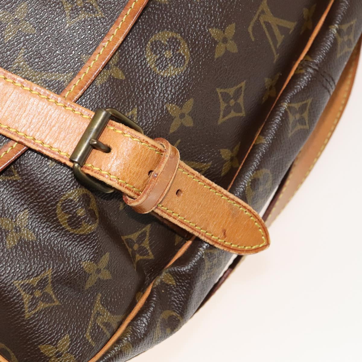 LOUIS VUITTON Monogram Saumur 43 Shoulder Bag M42252 LV Auth 123937