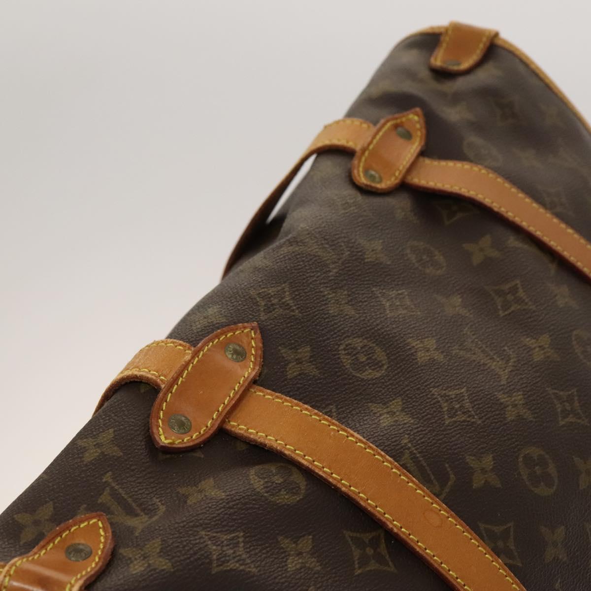 LOUIS VUITTON Monogram Saumur 43 Shoulder Bag M42252 LV Auth 123937