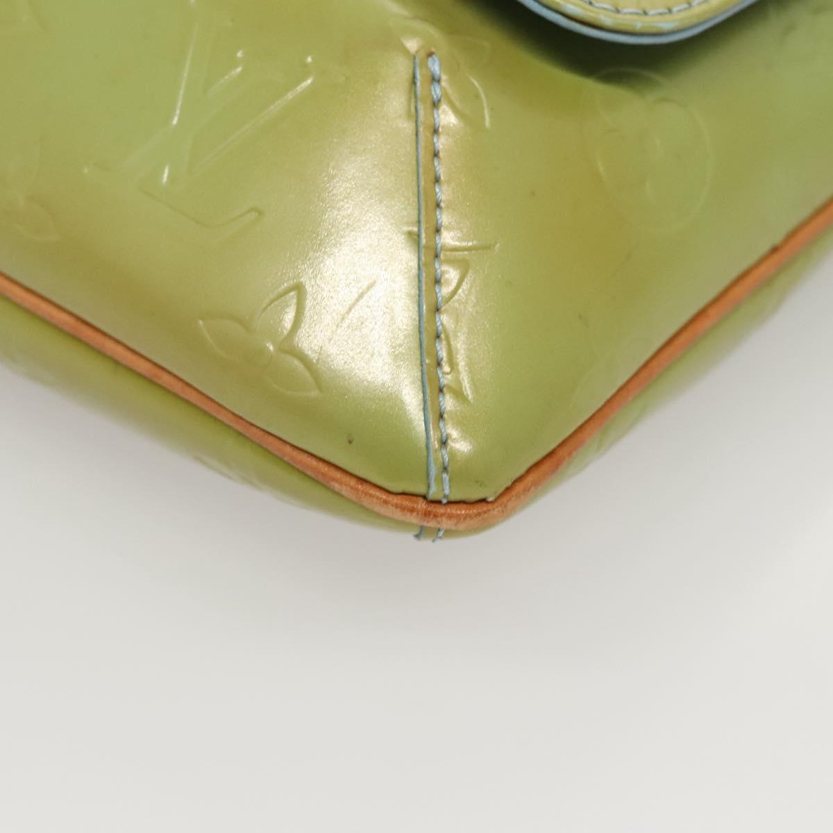 LOUIS VUITTON Monogram Vernis Thompson Street Bag Baby Blue M91009 Auth 123963