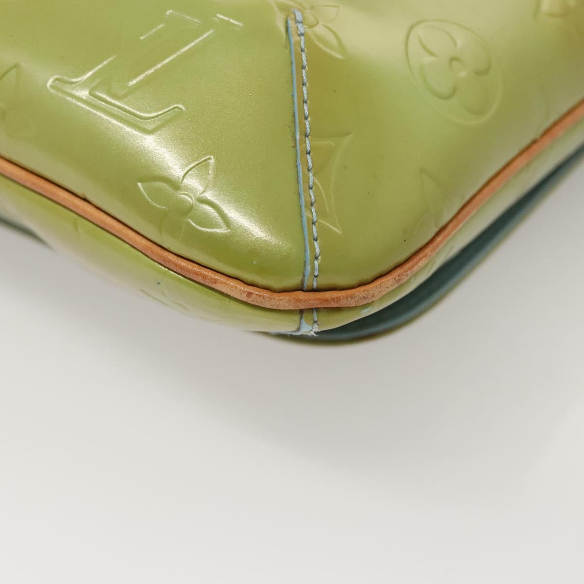 LOUIS VUITTON Monogram Vernis Thompson Street Bag Baby Blue M91009 Auth 123963