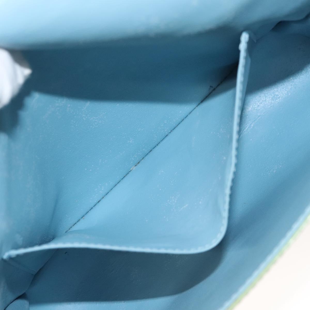 LOUIS VUITTON Monogram Vernis Thompson Street Bag Baby Blue M91009 Auth 123963