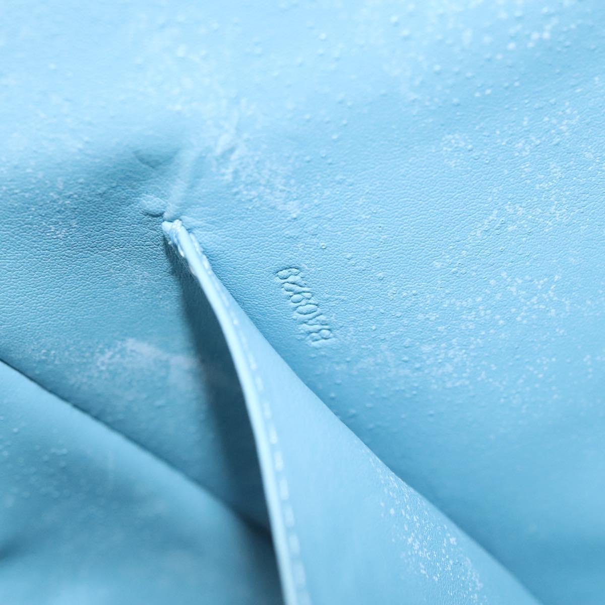 LOUIS VUITTON Monogram Vernis Thompson Street Bag Baby Blue M91009 Auth 123963