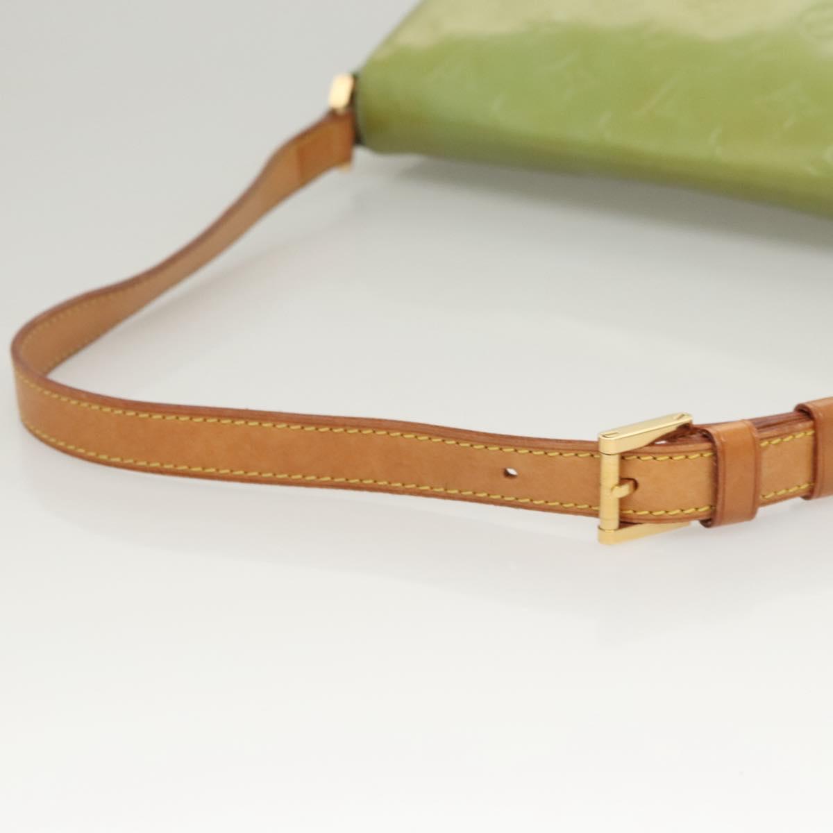 LOUIS VUITTON Monogram Vernis Thompson Street Bag Baby Blue M91009 Auth 123963