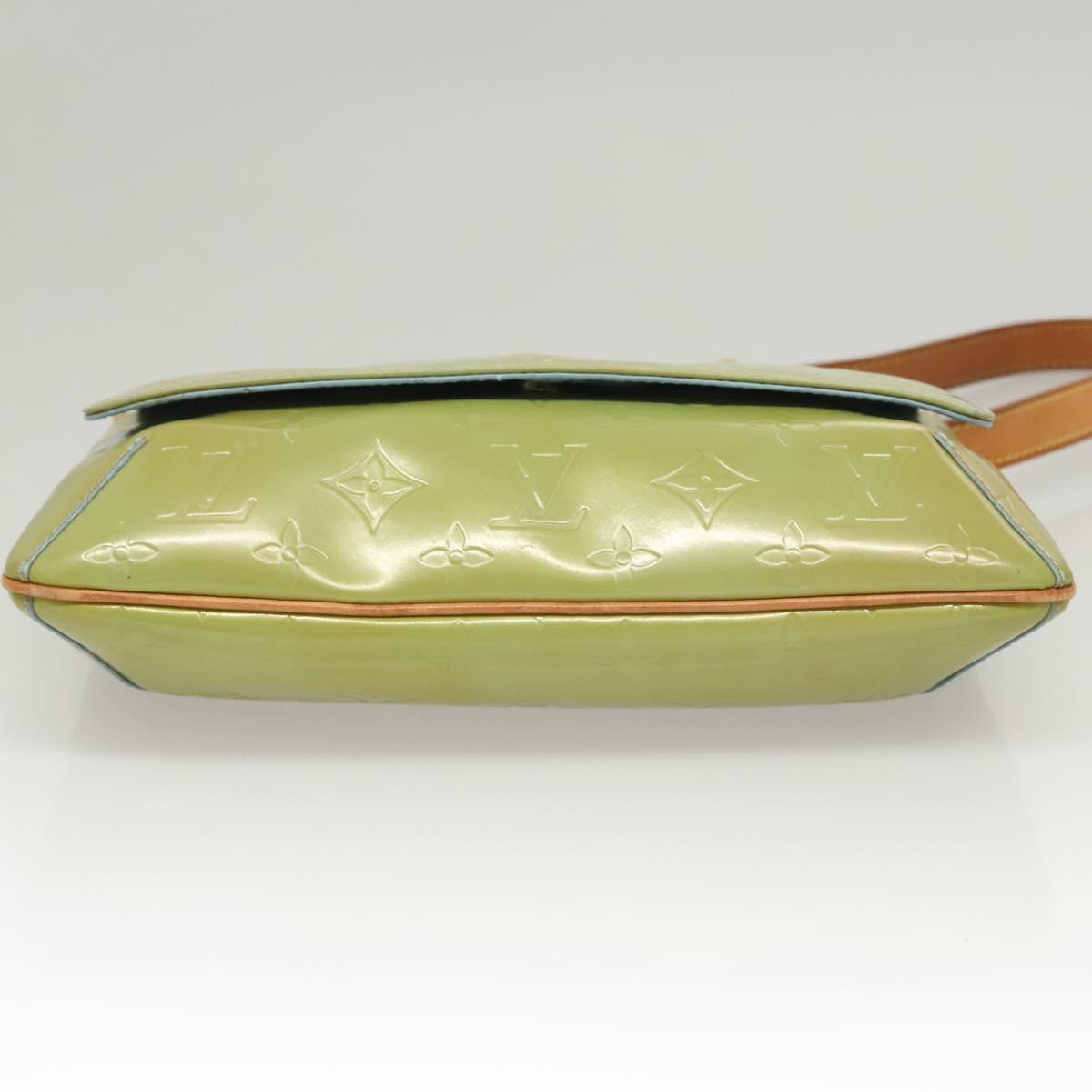 LOUIS VUITTON Monogram Vernis Thompson Street Bag Baby Blue M91009 Auth 123963