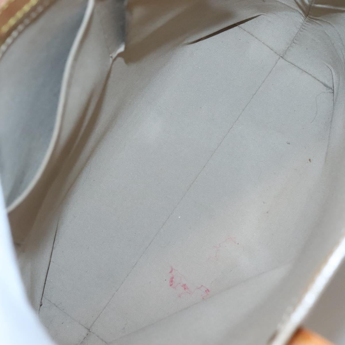 LOUIS VUITTON Monogram Vernis Reade MM Hand Bag Beige M91141 LV Auth 123966