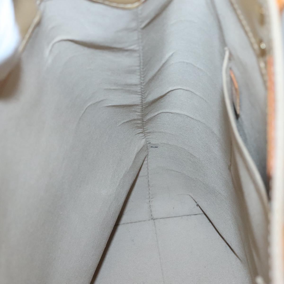 LOUIS VUITTON Monogram Vernis Reade MM Hand Bag Beige M91141 LV Auth 123966