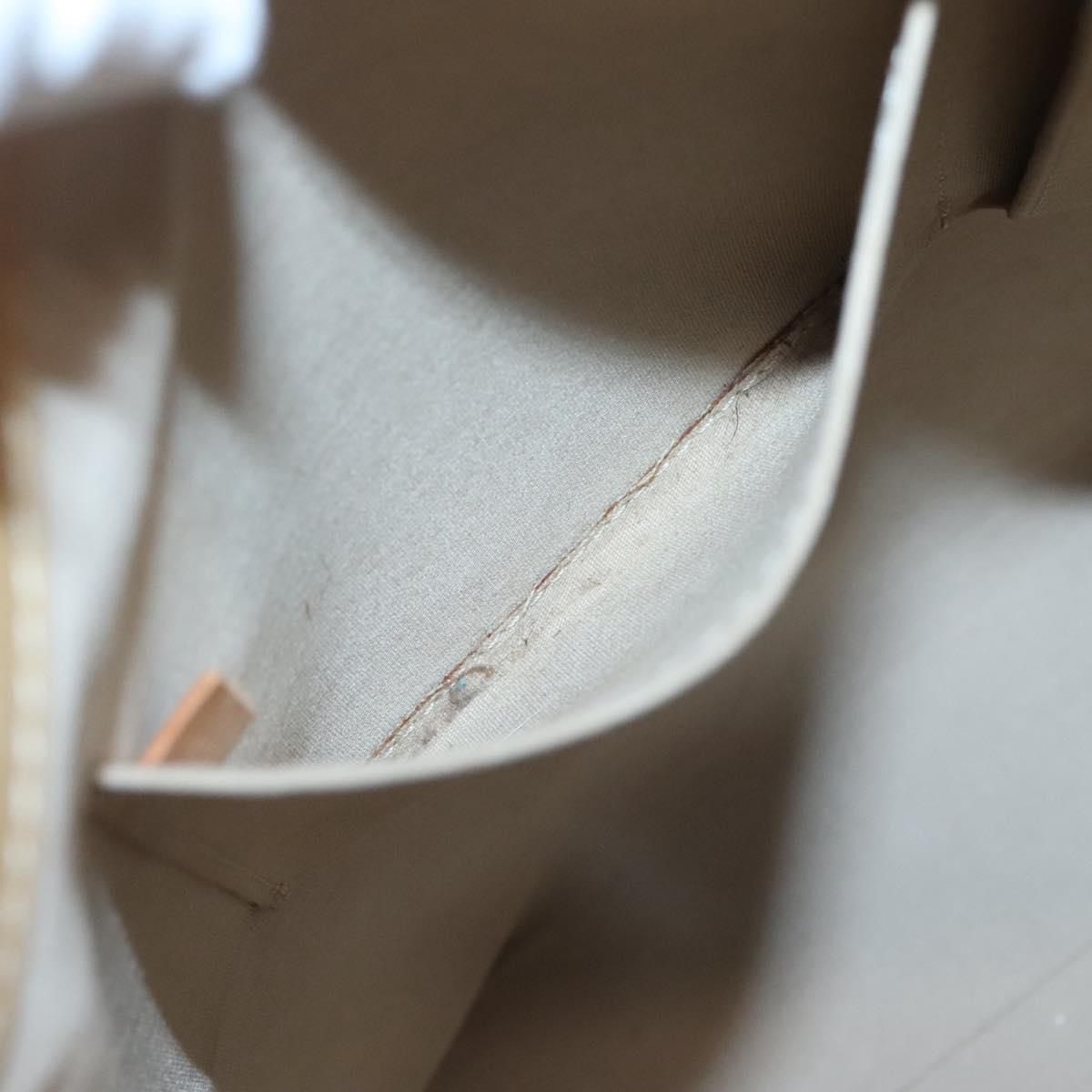 LOUIS VUITTON Monogram Vernis Reade MM Hand Bag Beige M91141 LV Auth 123966