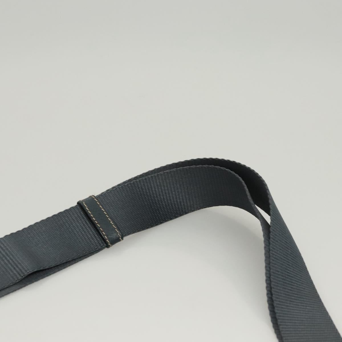 PRADA Shoulder Bag Nylon Green Gold Auth 123982