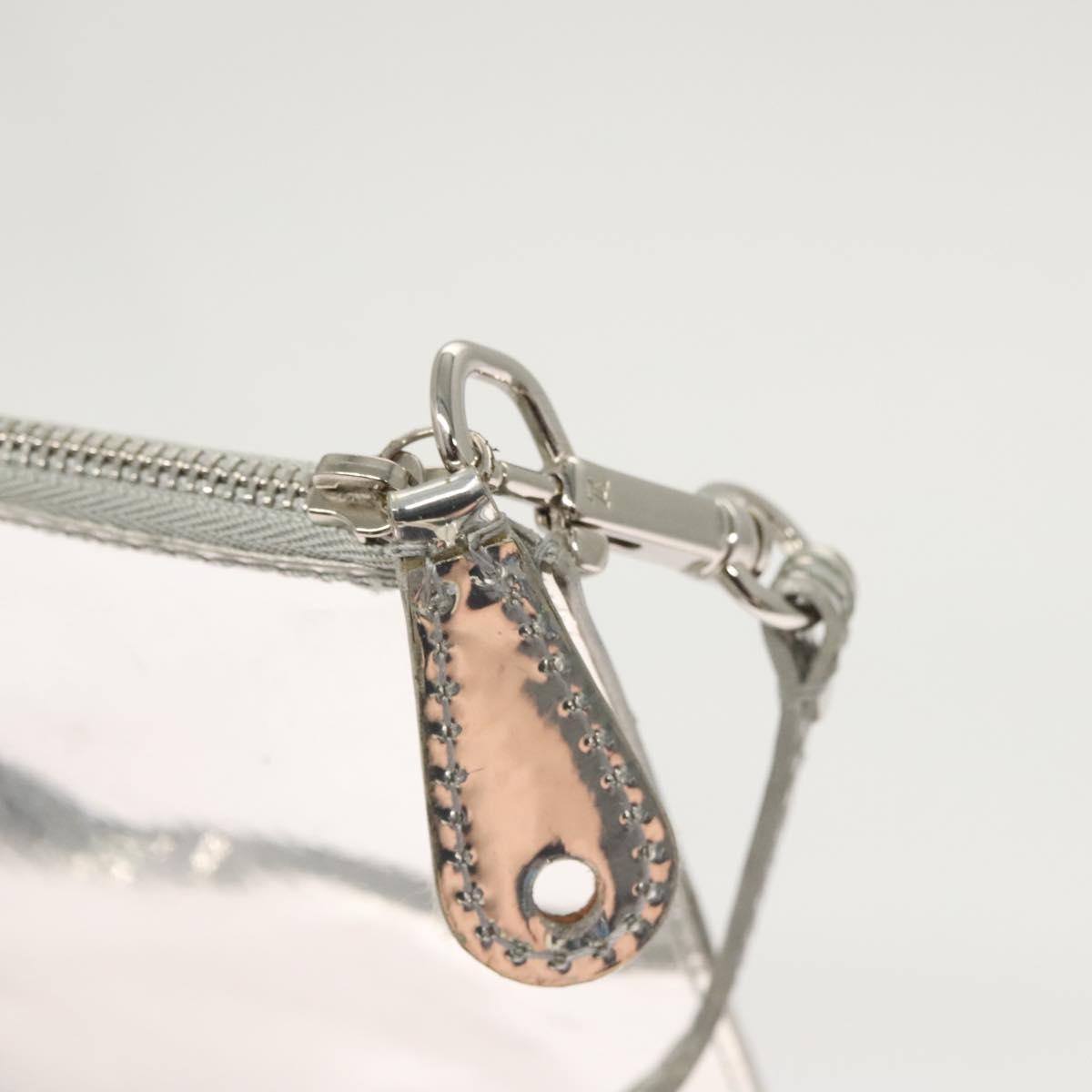 LOUIS VUITTON Monogram Miroir Pochette Platt Pouch Silver M95277 LV Auth 124039