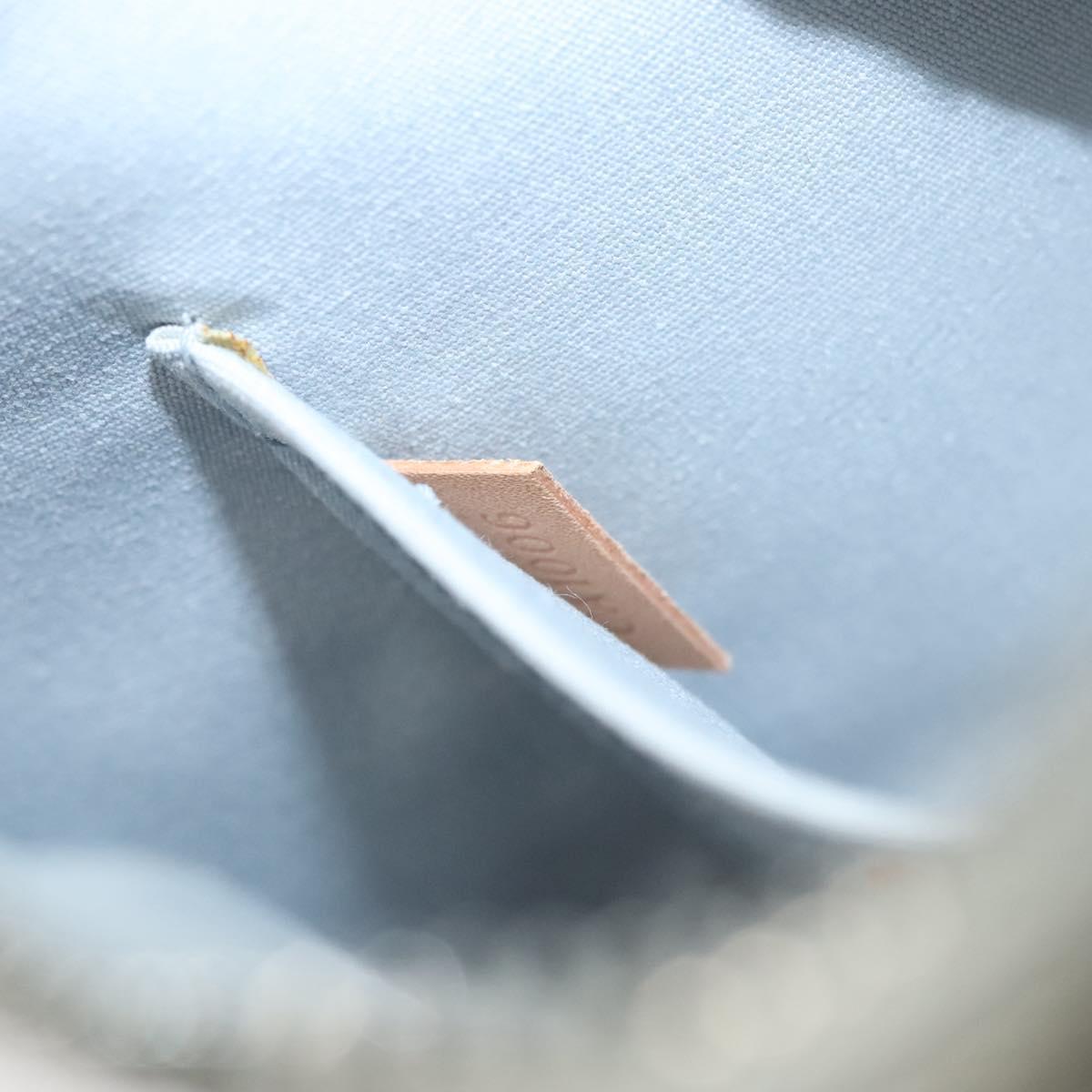 LOUIS VUITTON Monogram Miroir Pochette Platt Pouch Silver M95277 LV Auth 124039