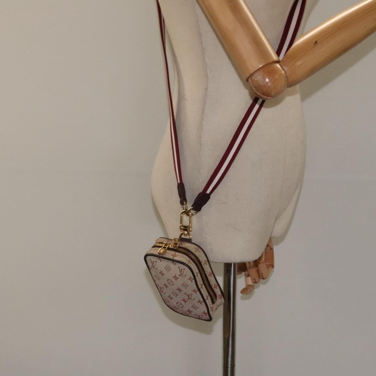 LOUIS VUITTON Monogram Mini US Digital Pouch Red M60001 LV Auth 124041