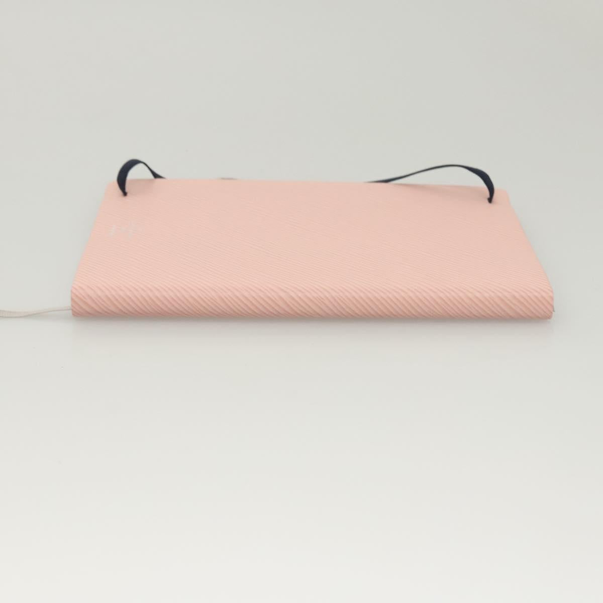 LOUIS VUITTON Epi Cahier Gustave MM Note Cover Pink GI0115 LV Auth 124050