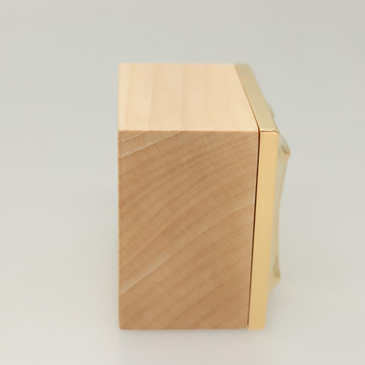 LOUIS VUITTON Monogram Metalgram Box metal Gold GI1139 LV Auth 124053M