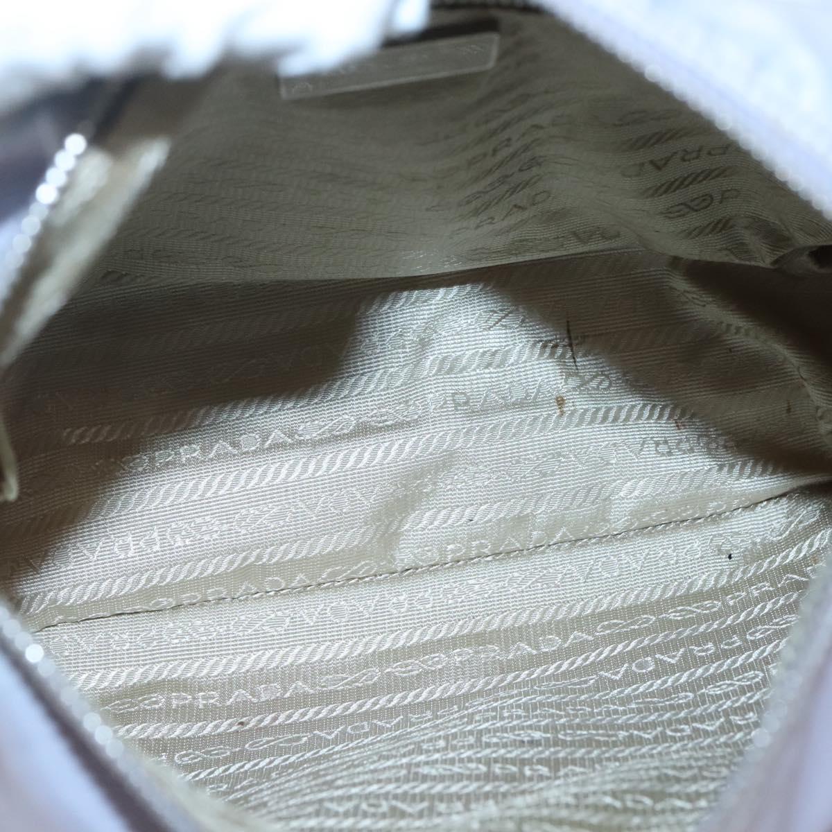 PRADA Shoulder Bag Nylon Purple Silver Auth 124063