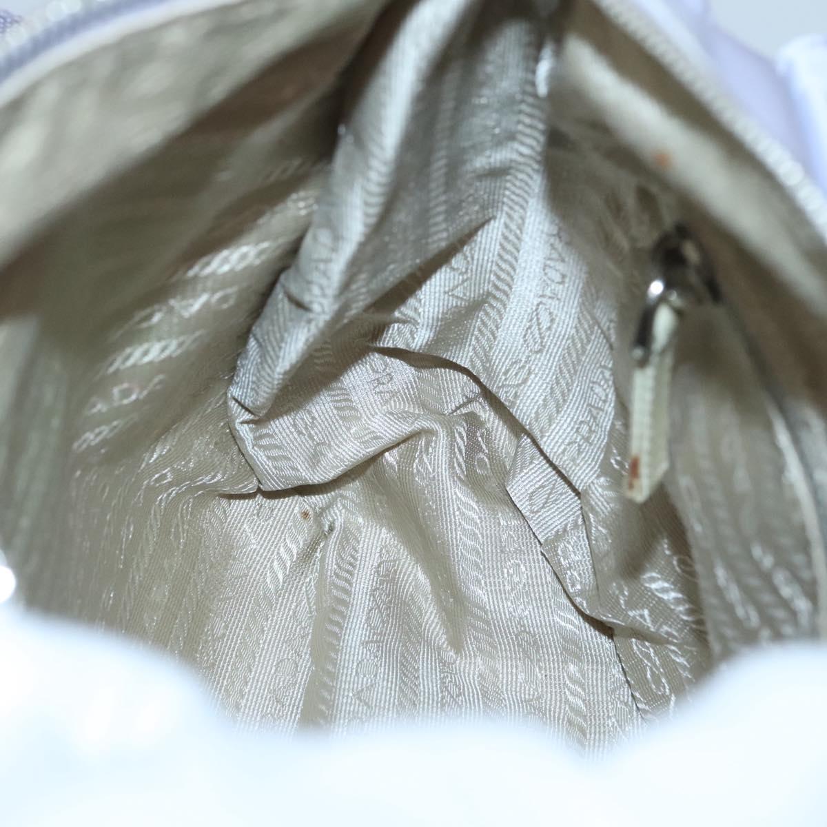 PRADA Shoulder Bag Nylon Purple Silver Auth 124063