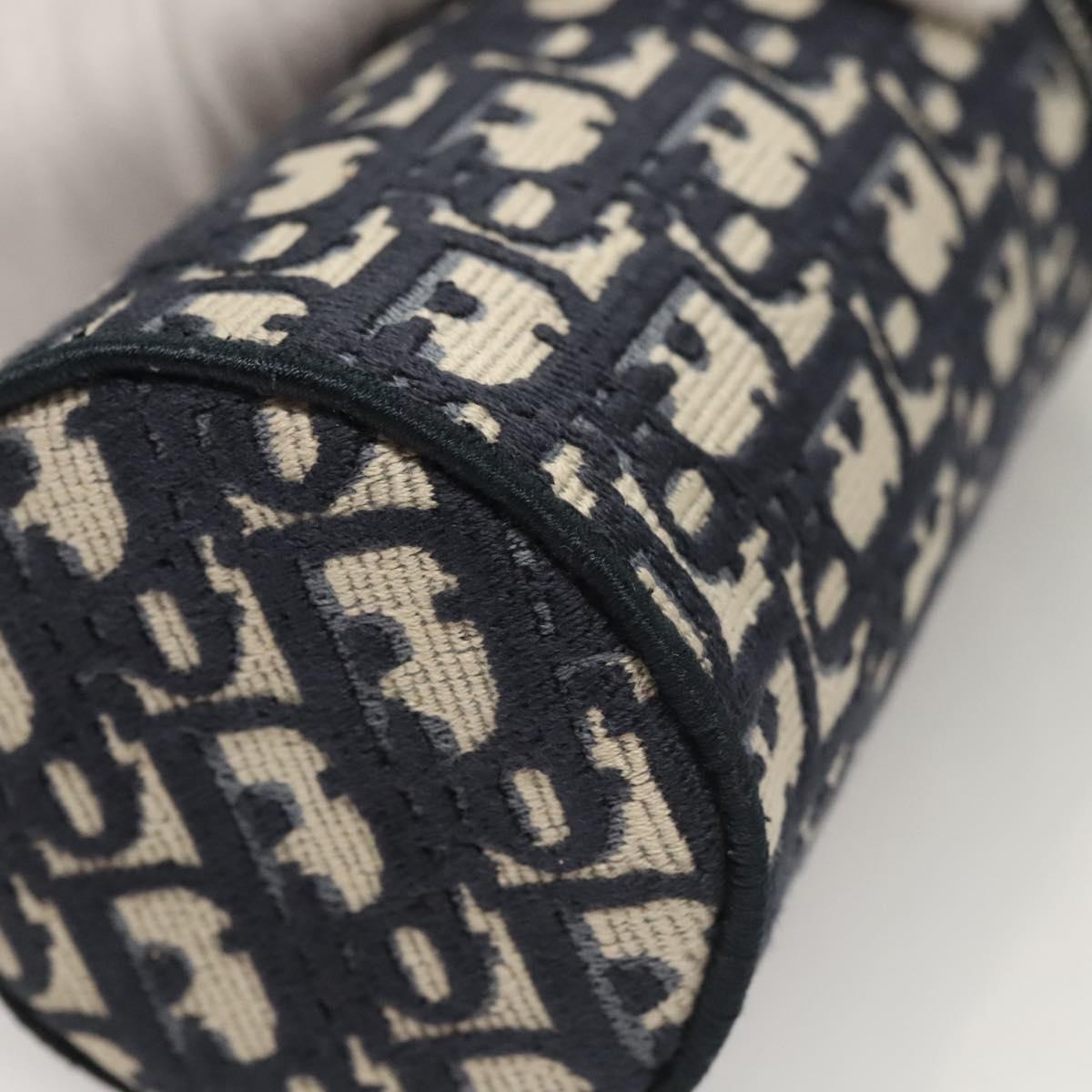 Christian Dior Oblique Fragrance Case Accessory Case Canvas Navy Auth 124067