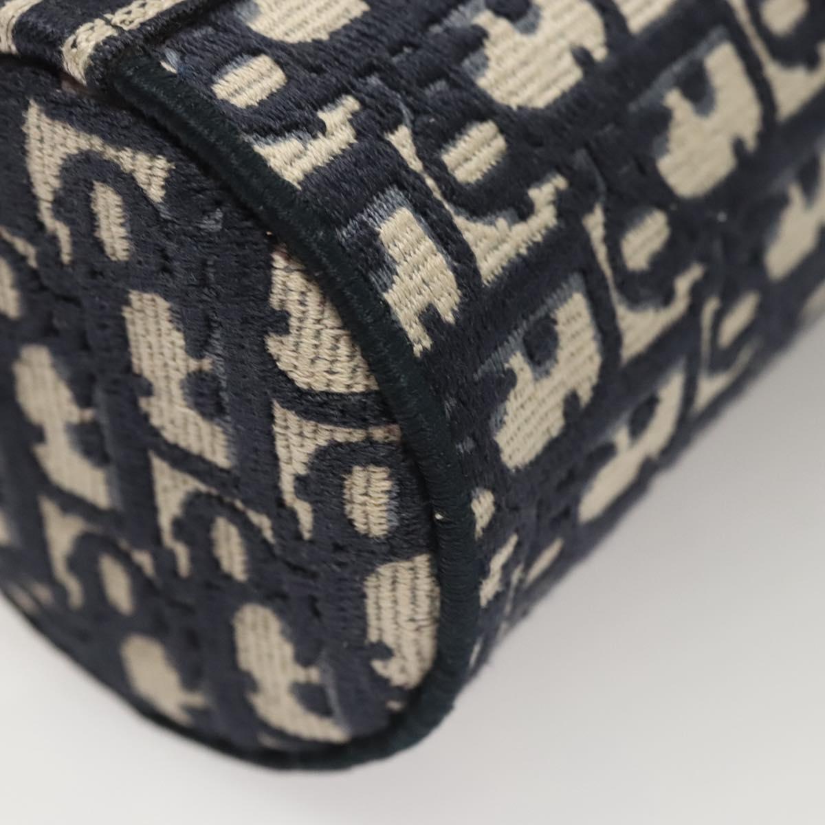 Christian Dior Oblique Fragrance Case Accessory Case Canvas Navy Auth 124067