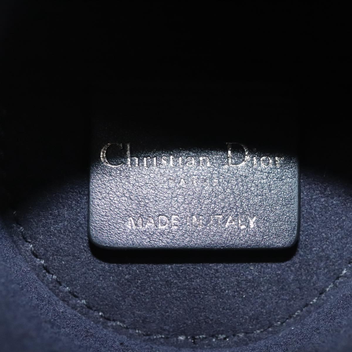 Christian Dior Oblique Fragrance Case Accessory Case Canvas Navy Auth 124067