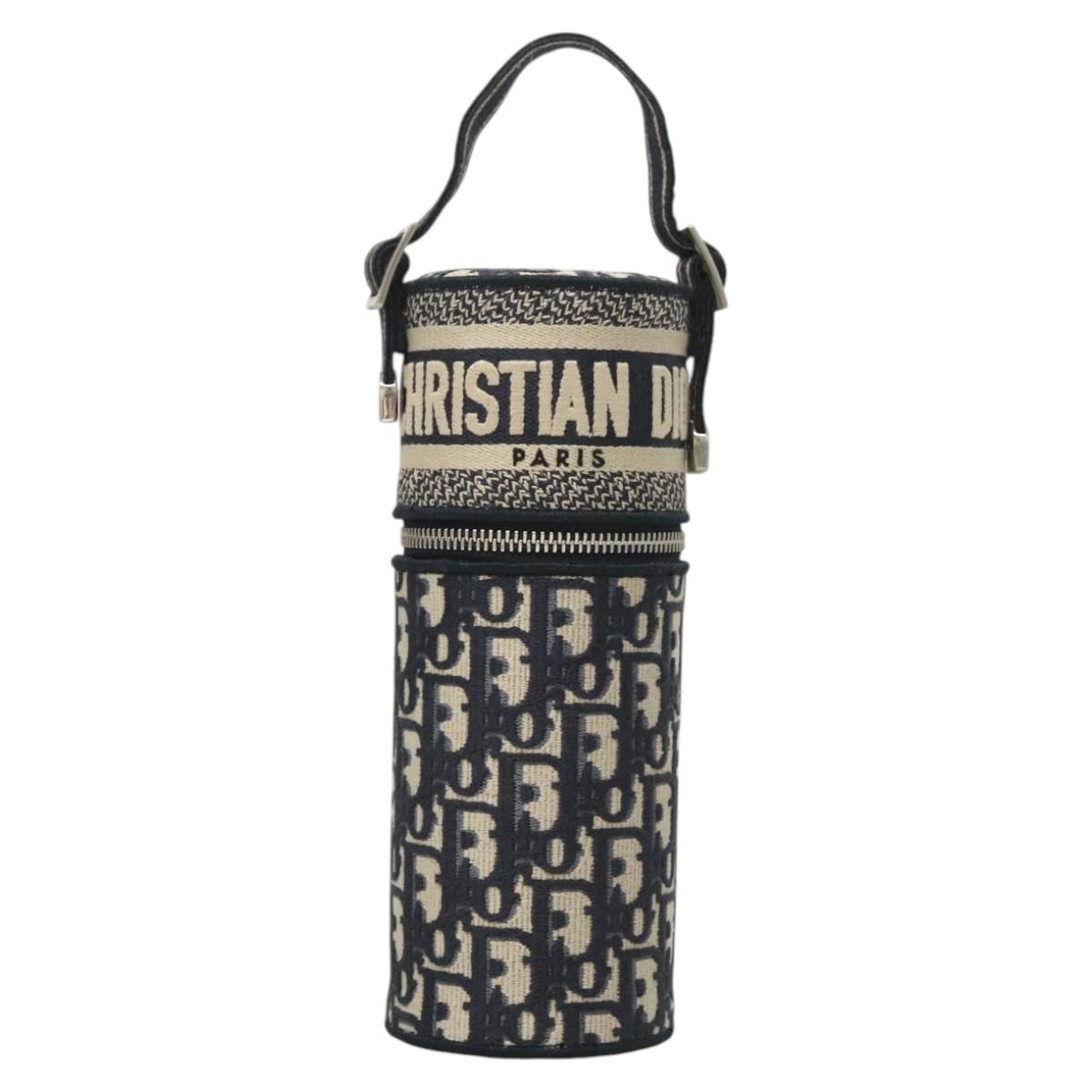 Christian Dior Oblique Fragrance Case Accessory Case Canvas Navy Auth 124067