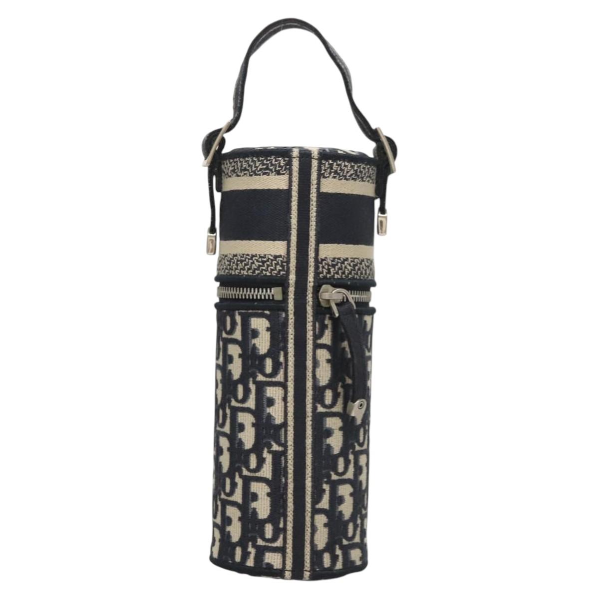 Christian Dior Oblique Fragrance Case Accessory Case Canvas Navy Auth 124067