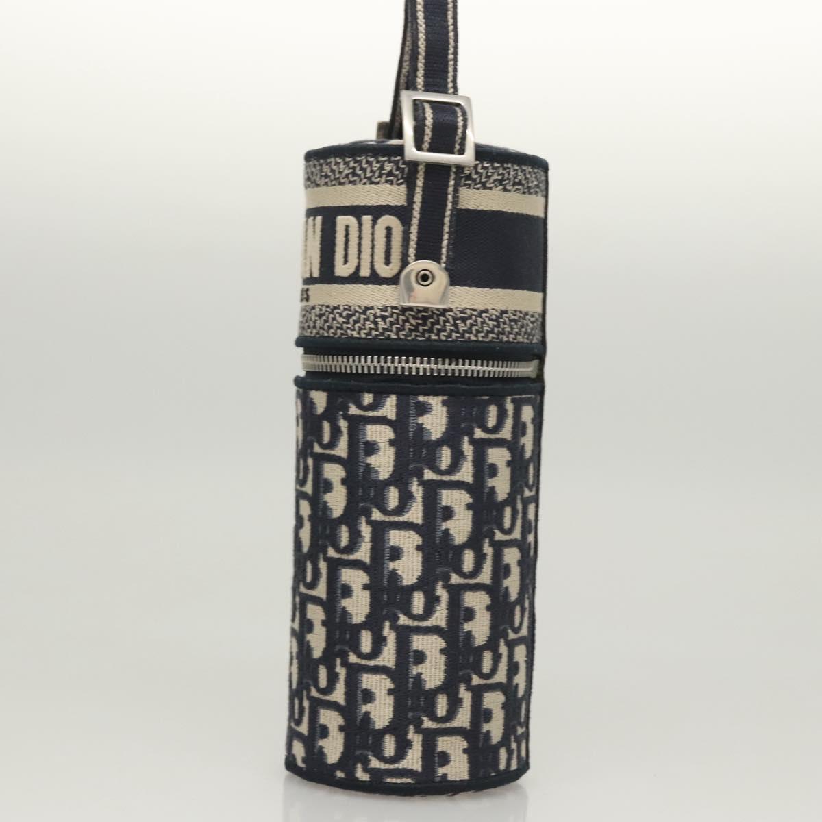 Christian Dior Oblique Fragrance Case Accessory Case Canvas Navy Auth 124067