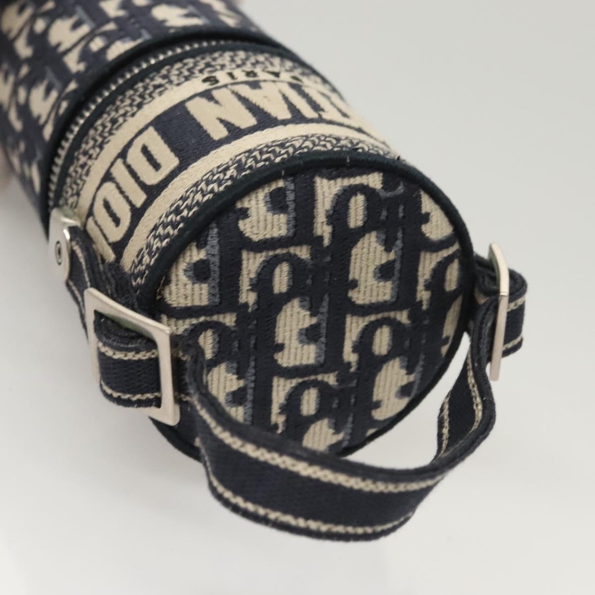 Christian Dior Oblique Fragrance Case Accessory Case Canvas Navy Auth 124067