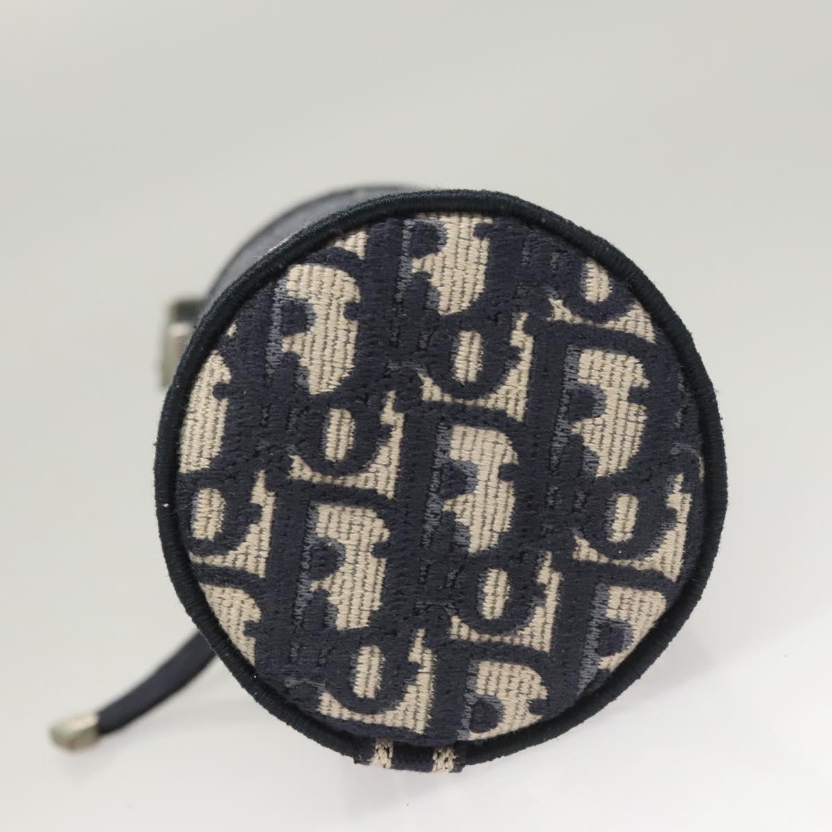Christian Dior Oblique Fragrance Case Accessory Case Canvas Navy Auth 124067