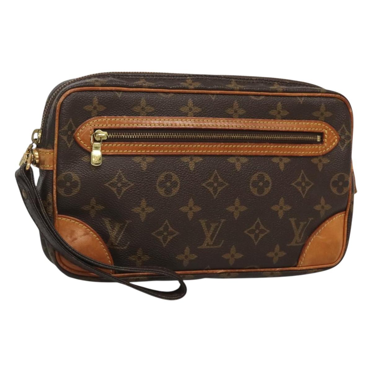 LOUIS VUITTON Monogram Marly Dragonne GM Clutch Bag M51825 LV Auth 124081