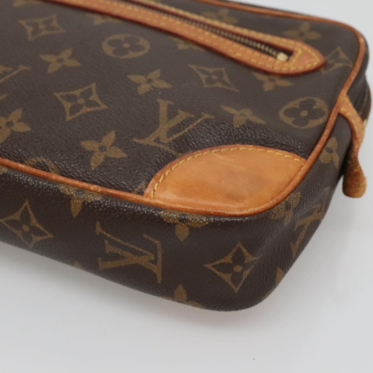 LOUIS VUITTON Monogram Marly Dragonne GM Clutch Bag M51825 LV Auth 124081