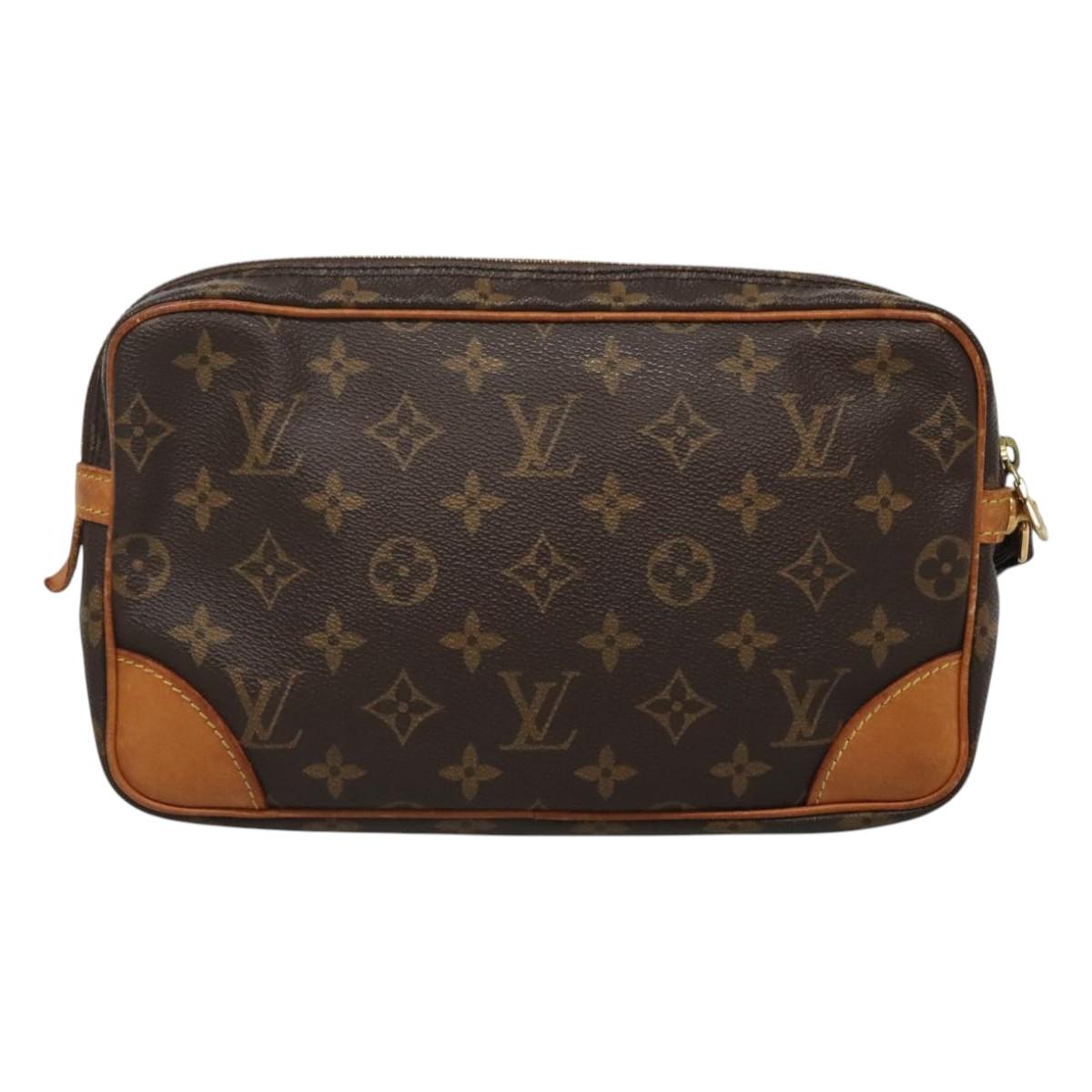 LOUIS VUITTON Monogram Marly Dragonne GM Clutch Bag M51825 LV Auth 124081