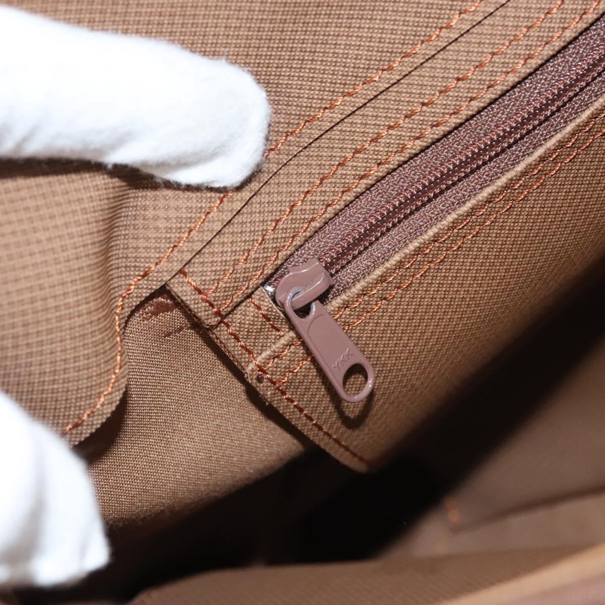 BURBERRY Nova Check Tote Bag Canvas Beige Auth 124112