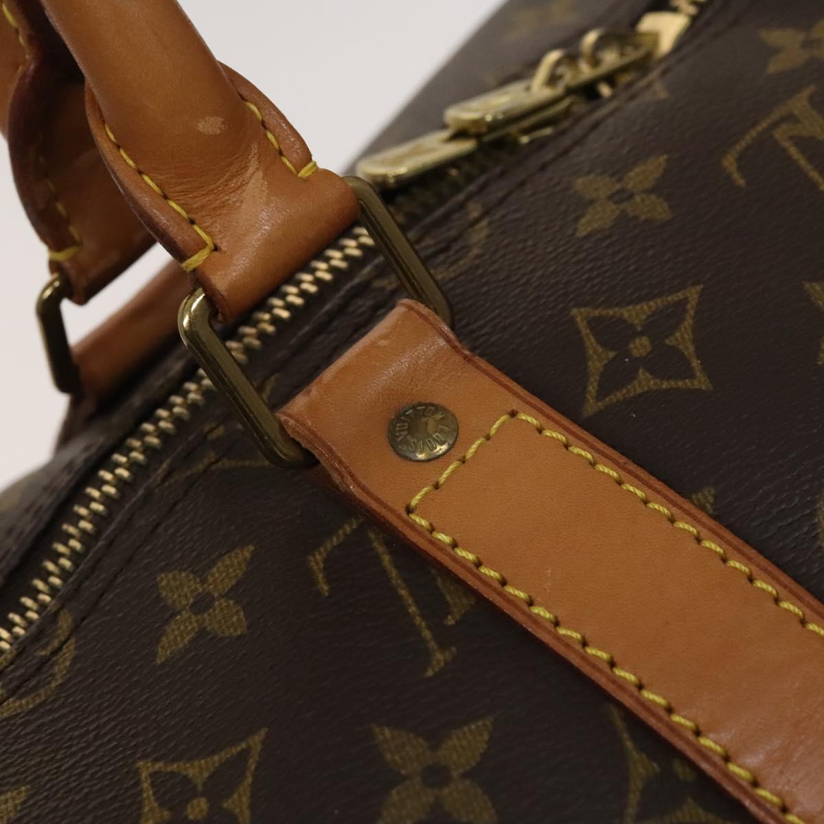 LOUIS VUITTON Monogram Keepall 55 Boston Bag M41424 LV Auth 124121