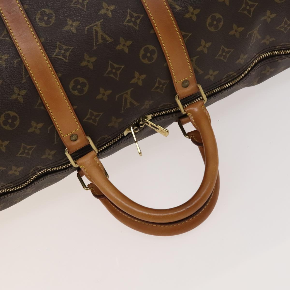 LOUIS VUITTON Monogram Keepall 55 Boston Bag M41424 LV Auth 124121