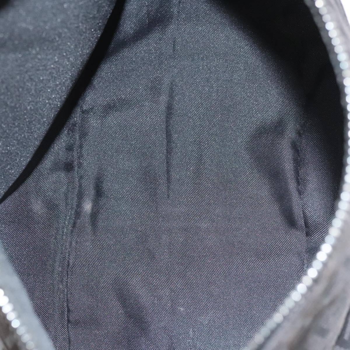 FENDI Zucchino Canvas Hand Bag Black Auth 124223