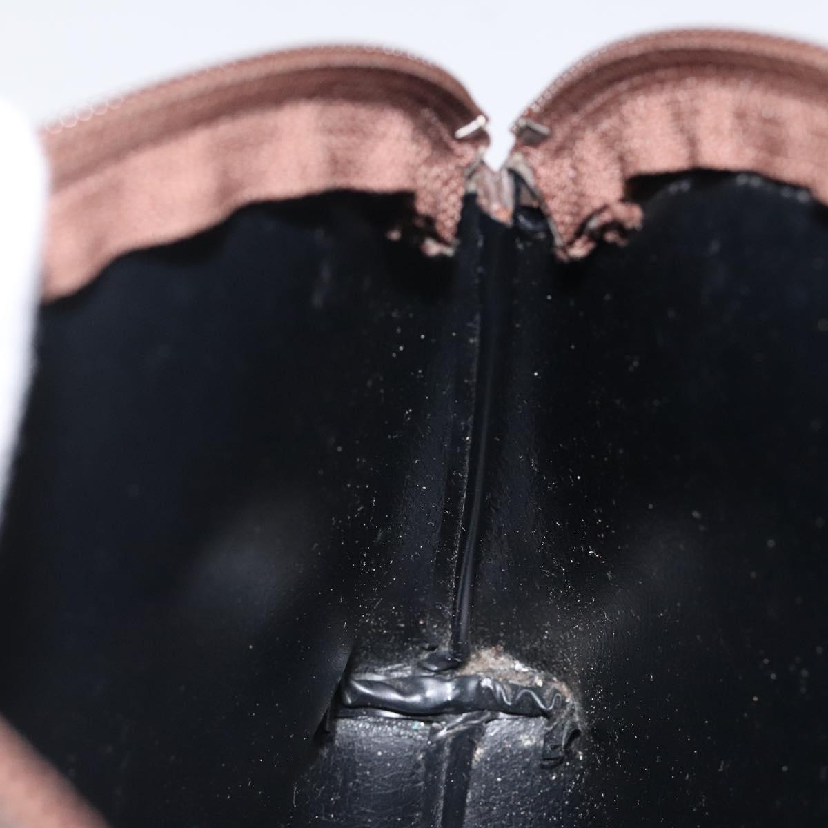 Burberrys Nova Check Pouch Canvas Beige Auth 124252