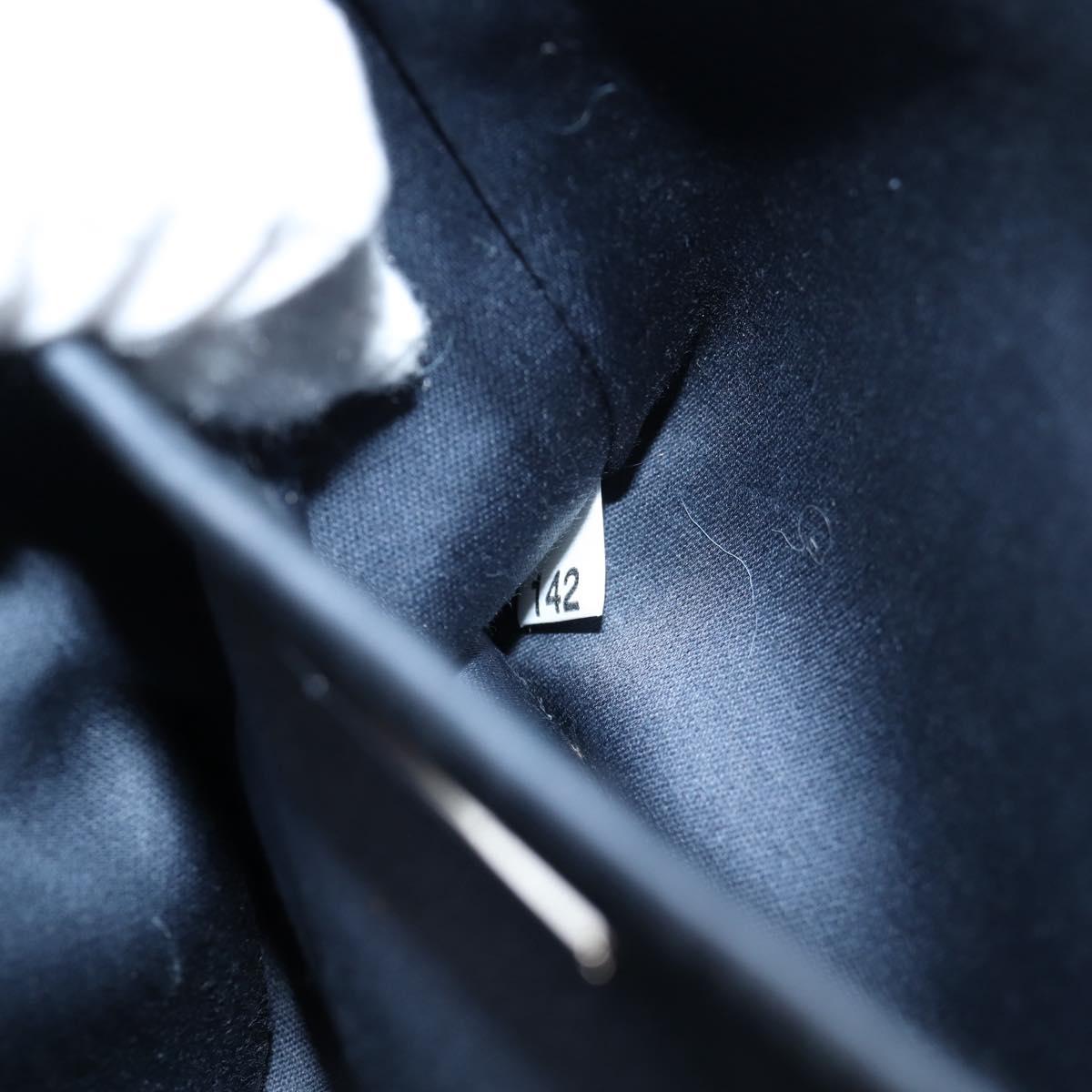 Miu Miu Chain Shoulder Bag Fur Blue Silver 5BD046 Auth 124300M