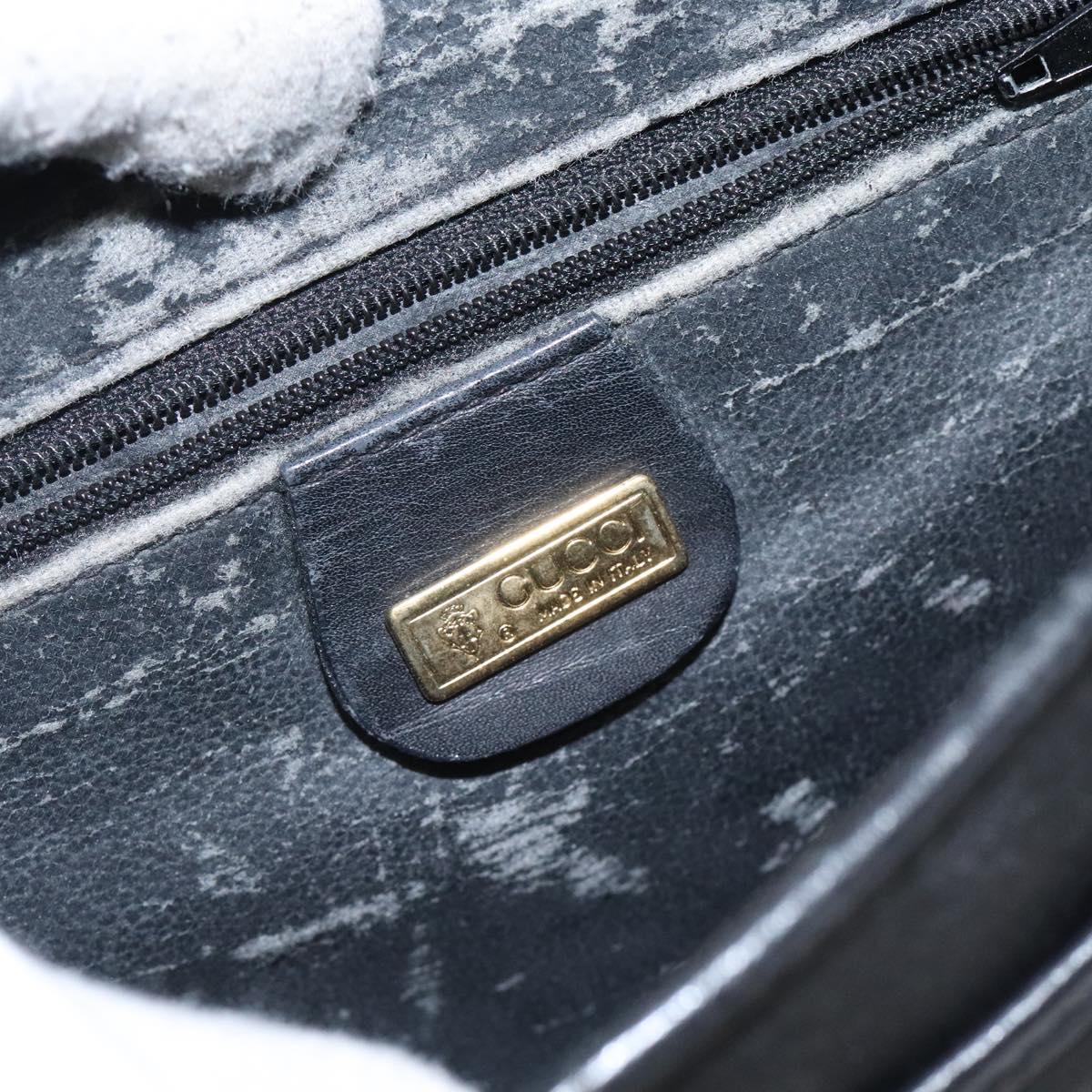 GUCCI Micro GG Canvas Shoulder Bag Black Gold 001 29 0930 Auth 124317
