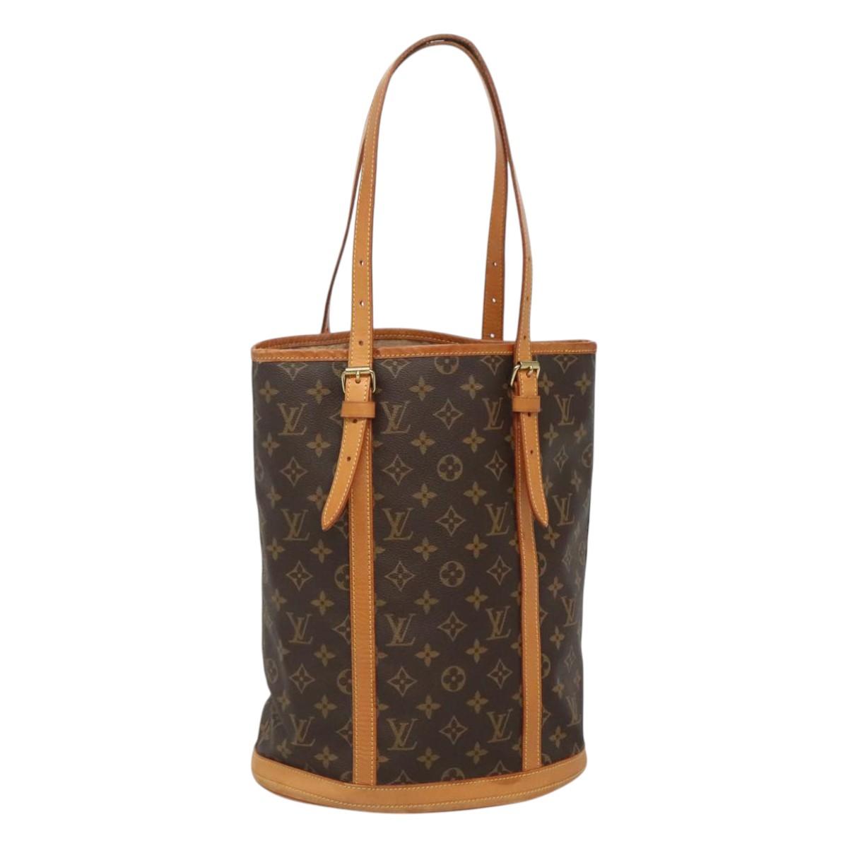 LOUIS VUITTON Monogram Bucket GM Shoulder Bag M42236 LV Auth 124334