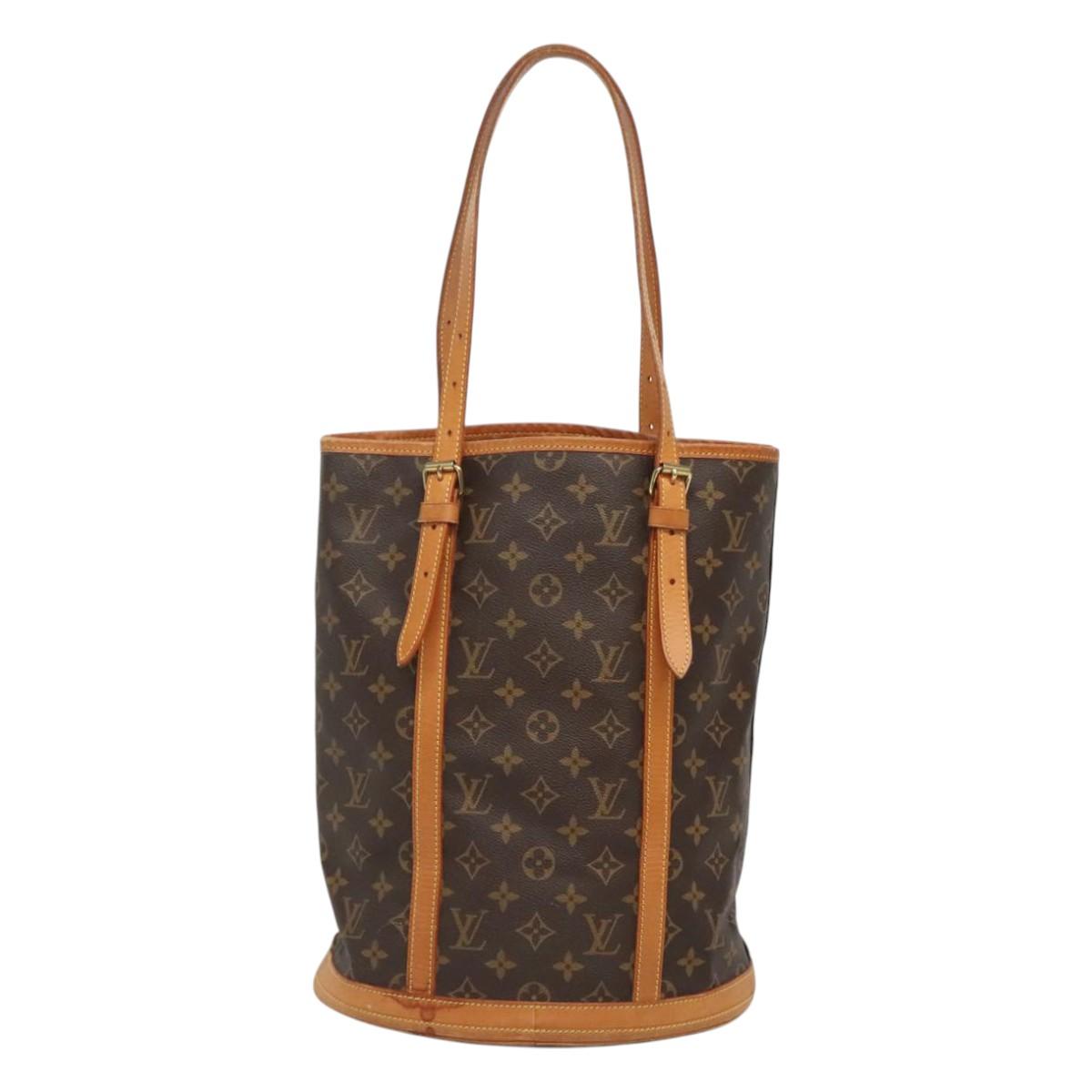 LOUIS VUITTON Monogram Bucket GM Shoulder Bag M42236 LV Auth 124334