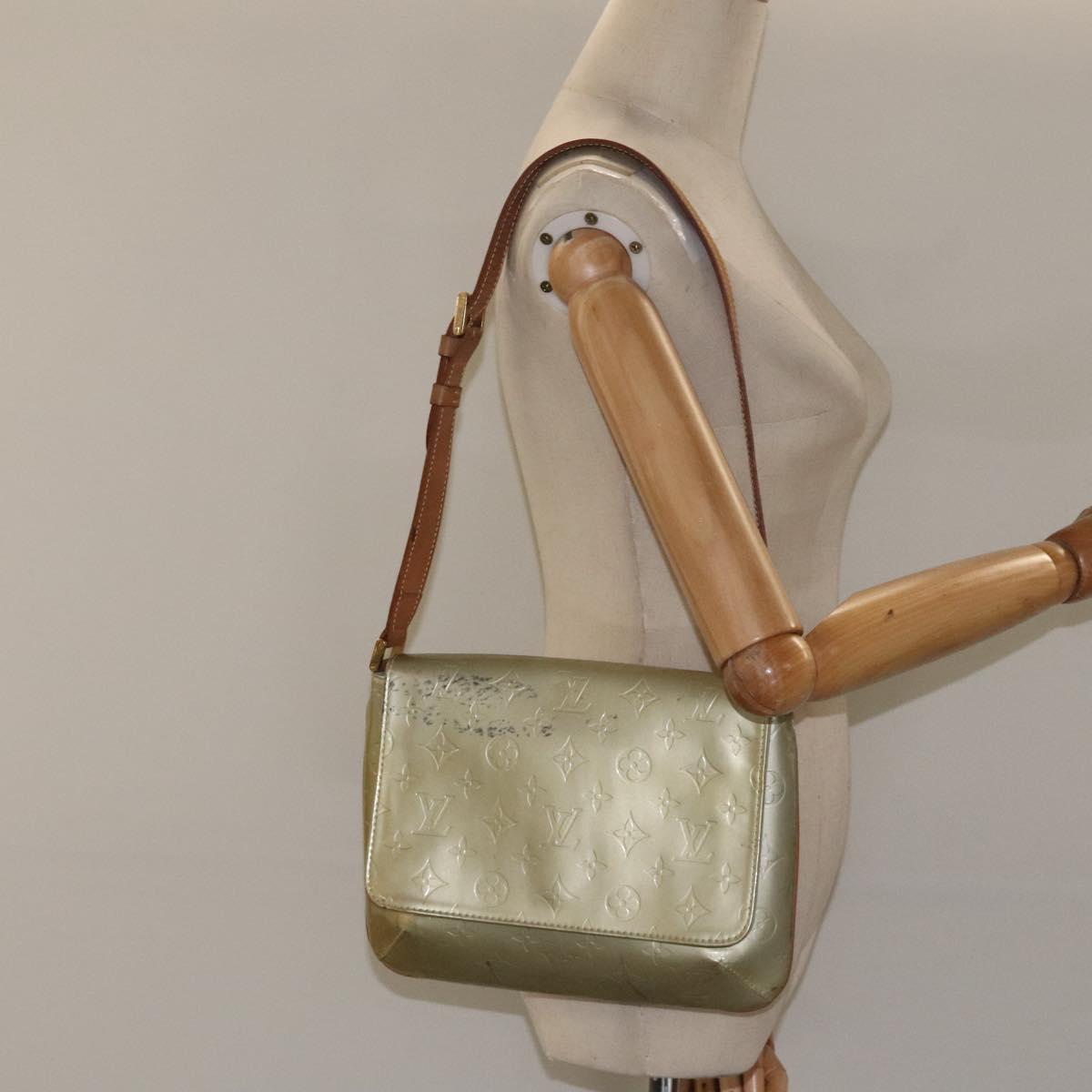 LOUIS VUITTON Monogram Vernis Thompson Street Bag Gris M91008 LV Auth 124371