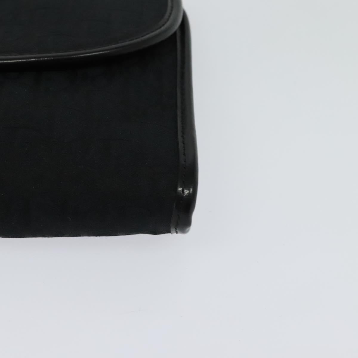 Christian Dior Trotter Canvas Chain Shoulder Bag Brown Gold Auth 124400