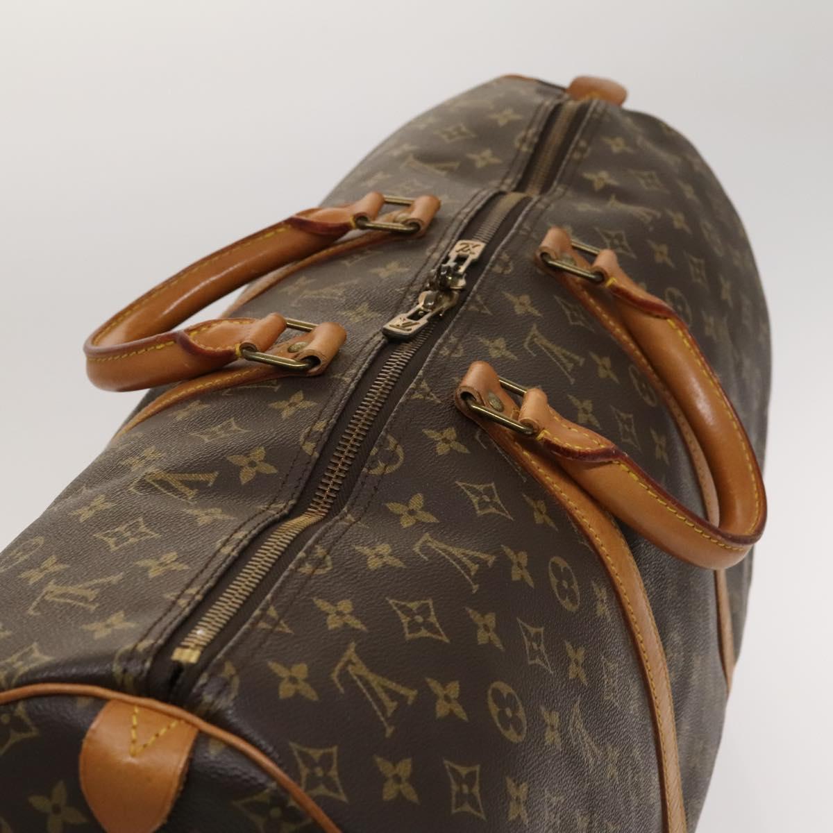 LOUIS VUITTON Monogram Keepall 55 Boston Bag M41424 LV Auth 124409