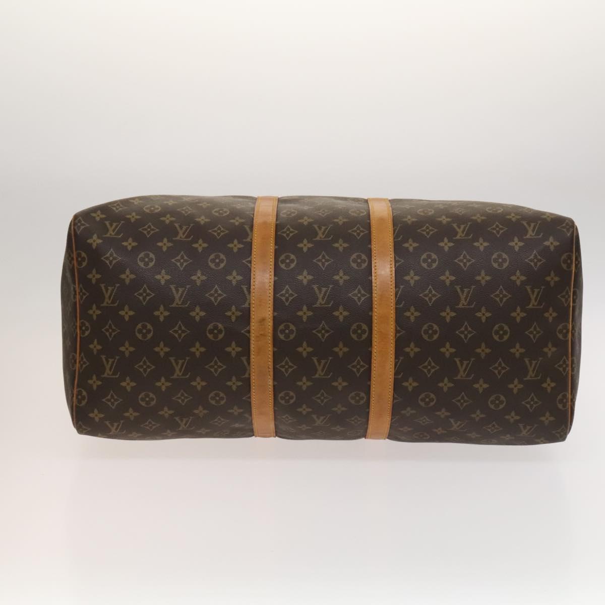 LOUIS VUITTON Monogram Keepall 55 Boston Bag M41424 LV Auth 124409