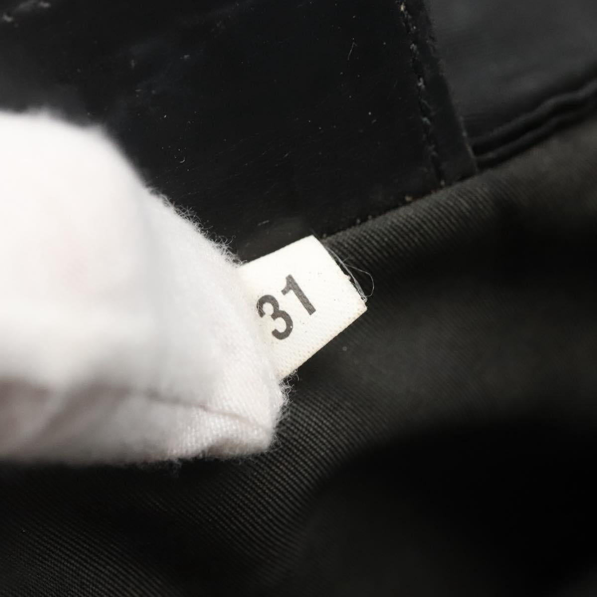 PRADA Shoulder Bag Nylon Black Silver Auth 124420